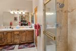 Beautiful open bathroom with a shower